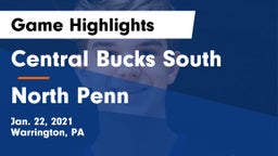 Central Bucks South  vs North Penn  Game Highlights - Jan. 22, 2021