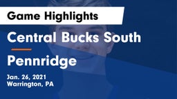 Central Bucks South  vs Pennridge  Game Highlights - Jan. 26, 2021