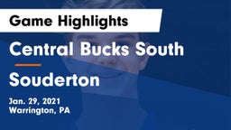 Central Bucks South  vs Souderton  Game Highlights - Jan. 29, 2021