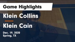 Klein Collins  vs Klein Cain  Game Highlights - Dec. 19, 2020