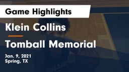 Klein Collins  vs Tomball Memorial  Game Highlights - Jan. 9, 2021