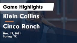 Klein Collins  vs Cinco Ranch  Game Highlights - Nov. 13, 2021