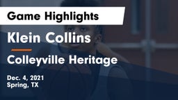 Klein Collins  vs Colleyville Heritage  Game Highlights - Dec. 4, 2021