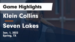 Klein Collins  vs Seven Lakes  Game Highlights - Jan. 1, 2022