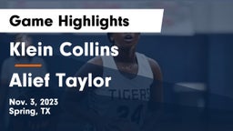 Klein Collins  vs Alief Taylor  Game Highlights - Nov. 3, 2023