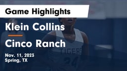 Klein Collins  vs Cinco Ranch Game Highlights - Nov. 11, 2023