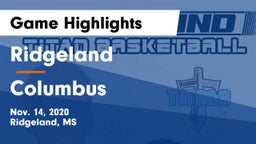 Ridgeland  vs Columbus  Game Highlights - Nov. 14, 2020