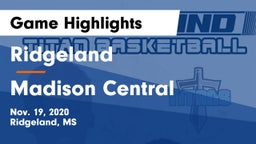 Ridgeland  vs Madison Central  Game Highlights - Nov. 19, 2020