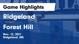 Ridgeland  vs Forest Hill  Game Highlights - Nov. 13, 2021