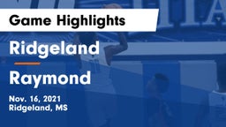 Ridgeland  vs Raymond  Game Highlights - Nov. 16, 2021