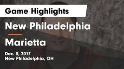 New Philadelphia  vs Marietta  Game Highlights - Dec. 8, 2017