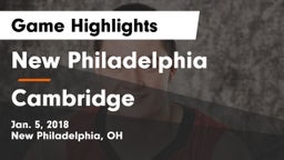 New Philadelphia  vs Cambridge  Game Highlights - Jan. 5, 2018