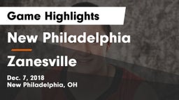 New Philadelphia  vs Zanesville  Game Highlights - Dec. 7, 2018