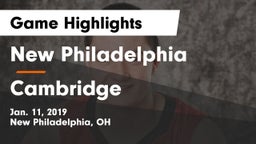 New Philadelphia  vs Cambridge  Game Highlights - Jan. 11, 2019