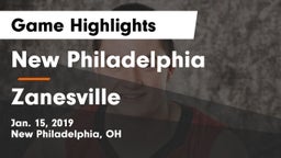 New Philadelphia  vs Zanesville Game Highlights - Jan. 15, 2019