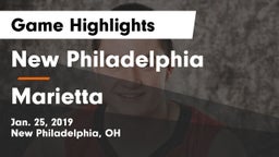 New Philadelphia  vs Marietta  Game Highlights - Jan. 25, 2019