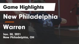 New Philadelphia  vs Warren  Game Highlights - Jan. 30, 2021