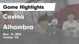 Covina  vs Alhambra  Game Highlights - Nov. 14, 2023
