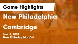 New Philadelphia  vs Cambridge  Game Highlights - Jan. 3, 2018