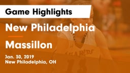 New Philadelphia  vs Massillon Game Highlights - Jan. 30, 2019