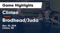 Clinton  vs Brodhead/Juda  Game Highlights - Nov. 20, 2018