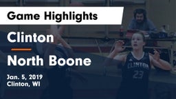 Clinton  vs North Boone  Game Highlights - Jan. 5, 2019