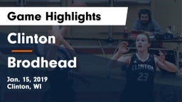 Clinton  vs Brodhead Game Highlights - Jan. 15, 2019