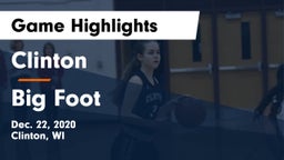 Clinton  vs Big Foot  Game Highlights - Dec. 22, 2020