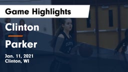 Clinton  vs Parker  Game Highlights - Jan. 11, 2021