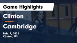 Clinton  vs Cambridge  Game Highlights - Feb. 9, 2021