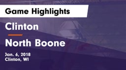 Clinton  vs North Boone  Game Highlights - Jan. 6, 2018