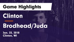 Clinton  vs Brodhead/Juda  Game Highlights - Jan. 23, 2018