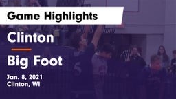 Clinton  vs Big Foot  Game Highlights - Jan. 8, 2021