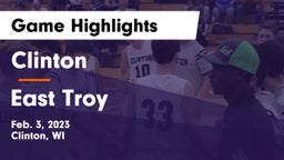 Clinton  vs East Troy  Game Highlights - Feb. 3, 2023