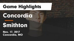 Concordia  vs Smithton  Game Highlights - Nov. 17, 2017