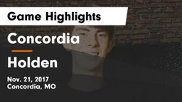 Concordia  vs Holden  Game Highlights - Nov. 21, 2017