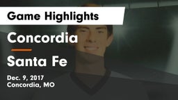 Concordia  vs Santa Fe  Game Highlights - Dec. 9, 2017