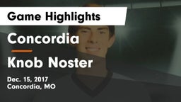 Concordia  vs Knob Noster  Game Highlights - Dec. 15, 2017