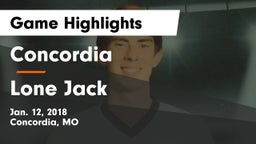 Concordia  vs Lone Jack  Game Highlights - Jan. 12, 2018