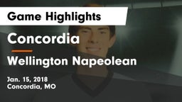 Concordia  vs Wellington Napeolean  Game Highlights - Jan. 15, 2018