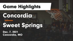 Concordia  vs Sweet Springs  Game Highlights - Dec. 7, 2021