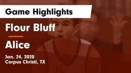 Flour Bluff  vs Alice  Game Highlights - Jan. 24, 2020