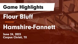 Flour Bluff  vs Hamshire-Fannett  Game Highlights - June 24, 2023