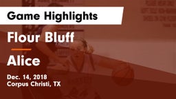 Flour Bluff  vs Alice  Game Highlights - Dec. 14, 2018