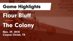 Flour Bluff  vs The Colony  Game Highlights - Nov. 29, 2018