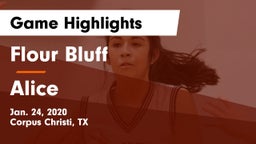 Flour Bluff  vs Alice  Game Highlights - Jan. 24, 2020