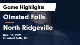Olmsted Falls  vs North Ridgeville  Game Highlights - Dec. 16, 2023
