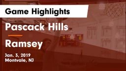 Pascack Hills  vs Ramsey  Game Highlights - Jan. 3, 2019