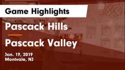 Pascack Hills  vs Pascack Valley  Game Highlights - Jan. 19, 2019