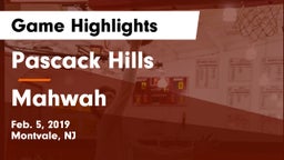 Pascack Hills  vs Mahwah  Game Highlights - Feb. 5, 2019